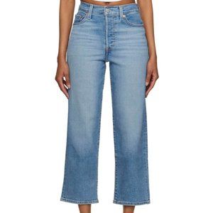 Levi's Ribcage Straight Ankle Jeans — Indigo